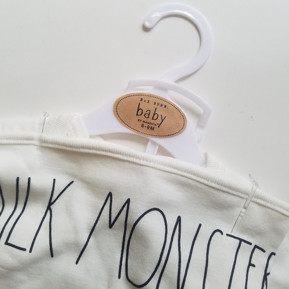 Rae Dunn Baby HANGRY 3-Pc Clothing Set w/Bib - Picture 7 of 8